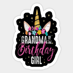 Grandma of the birthday girl Sticker